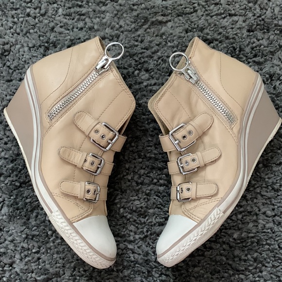 Ash wedge heel leather shoes - Picture 5 of 9